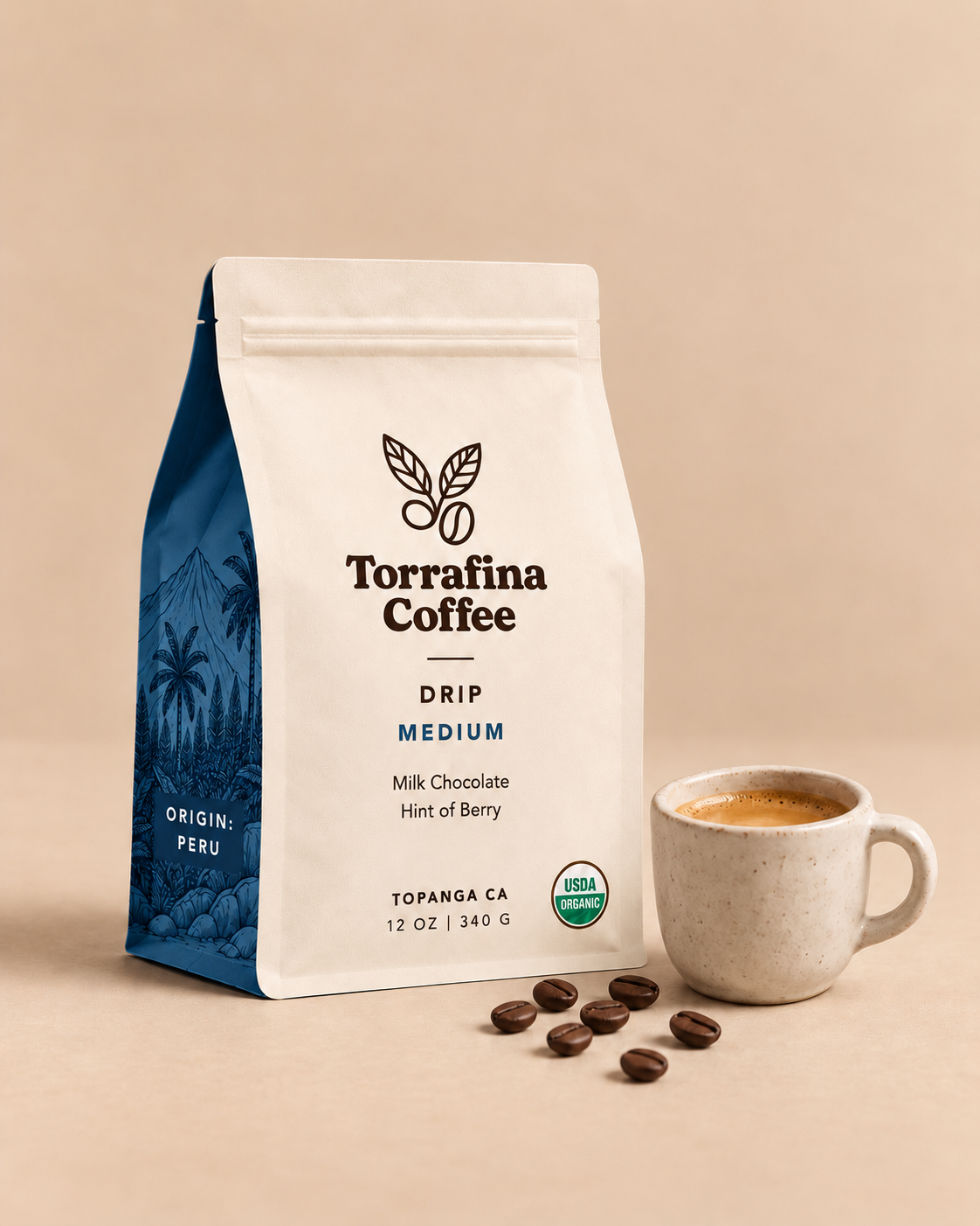 Organic Medium Roast Drip Coffee (Peru Blend)